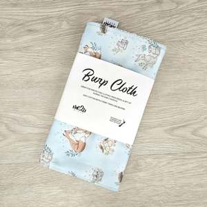 BURP CLOTH - Forest Animals Blue