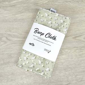 BURP CLOTH - Sage Duck