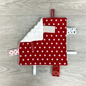 Tag-Me Sensory Blankie MINI - Red Spot