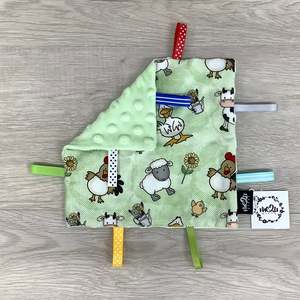 Tag-Me Sensory Blankie MINI - Farm