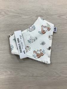 Bandana Bib | 3mo+ | Forest Animals White