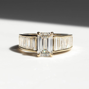 Products: Emeraude Emerald Cut Diamond Ring