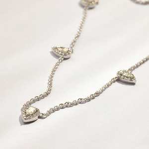 Audrey Pear Diamond Necklace