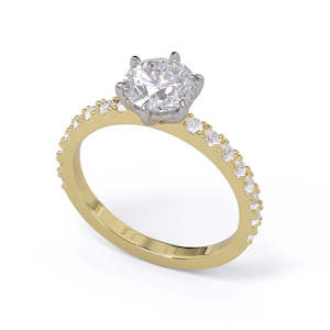 Classic Solitaire Collection: Katrina Round Brilliant Diamond Solitaire