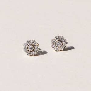 Rose Diamond Stud Earrings