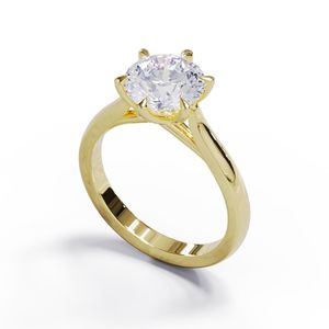 Rings: Round Single Diamond