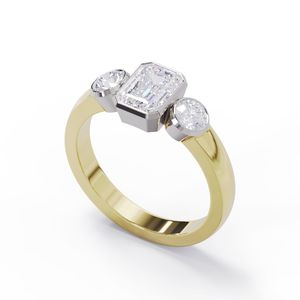 Rings: Bezel Three Stone