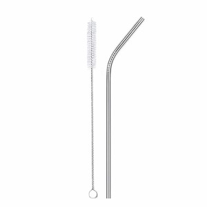 Snack Box And Accesories For Kids: Bent Straw with Vegan Cleaning Brush Pack