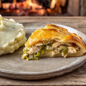 Chicken and Leek Family Pie