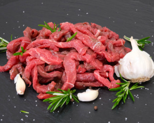 Products: Beef Stirfry Slices of New Zealand Beef Meat Direct Wgtn