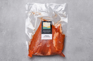 Products: Hot Smoked Mānuka Salmon Pieces - Meat Direct