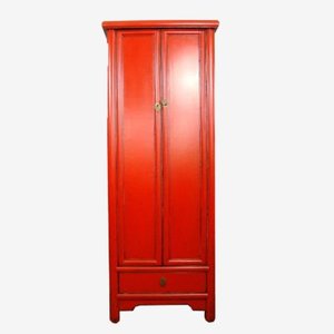 Products: Oriental Chinese Red Bedside/Small Cabinet - Mecasso Furniture