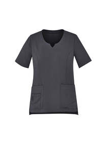 Biz Care Womens Avery Round Neck Scrub Top - CST942LS