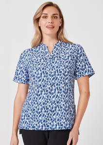 Womens Tops: Biz Care Womens Florence Stardust Print Tunic - CS450LS