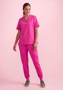 Biz Care Womens Pink Jogger Scrub Pant - CSP241LL
