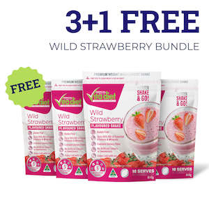 Shakes: 3+1 FREE Wild Strawberry Shake Bundle