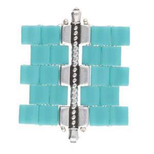 Products: Cymbal Finding: Kalogeros III- Tila Connector - Antique Silver