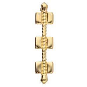 Cymbal Finding: Kalogeros III- Tila Connector - Gold