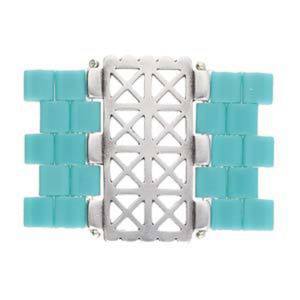 Products: Cymbal Finding: Faragas III- Tila Connector - Antique Silver