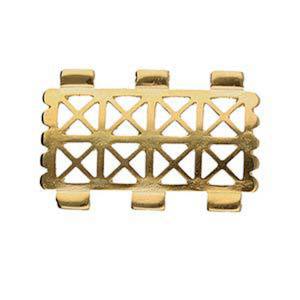 Cymbal Finding: Faragas III- Tila Connector - Gold