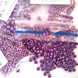 Czech Seed Bead: 18328 - Bright Purple Metallic - drop down for sizes