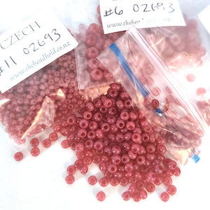 Czech Seed Bead: 02693 - Vintage Berry Opaque - drop down for sizes