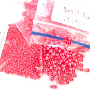 Czech Seed Bead: 16398 - Salmon Sheen Opaque - drop down for sizes
