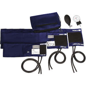 3-in-1 Aneroid Sphygmomanometer Set with Carry Case Navy