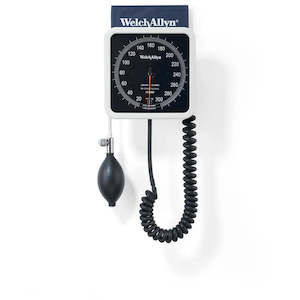 Aneroid Sphygmomanometers: Welch Allyn 767 Aneroid Wall Sphygmomanometer with Cuff