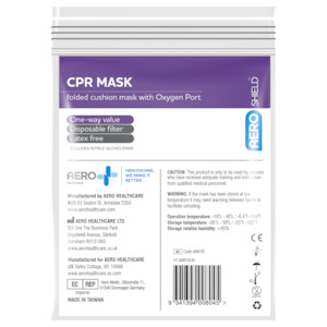 AEROSHIELD CPR Mask in Clear Bag