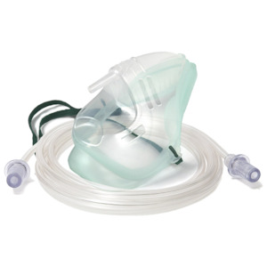 Masks Protectors: Oxygen Therapy Mask with 2M Tubing - Adult