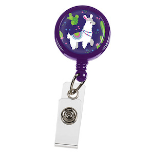 Id Tags: Retracteze™ ID Holder Purple Llama