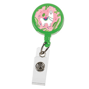 Retracteze™ ID Holder Pink Lllama