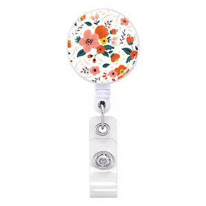Floral Retractable Badge Reel - Various Styles