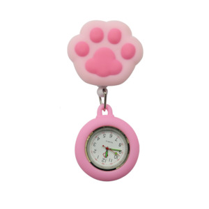 Id Tags: Retractable Badge Reel - Pink Paw
