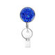 Blue Glitter Retractable Nurse Badge Holder Clip