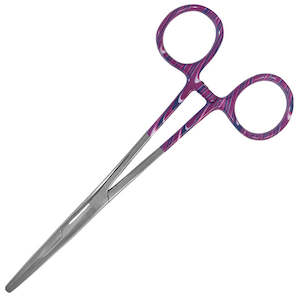 Forceps: 5.5" ColorMate™ Kelly Forceps Candy Swirls Purple
