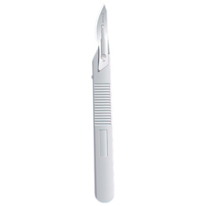 Scalpels: AEROINSTRUMENTS Disposable No 24 Scalpel Blade & Handle Sterile