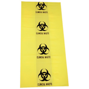 Waste Spillages: AEROHAZARD Biohazard Clinical Waste Bag 50L – 55um - 630 x 800mm