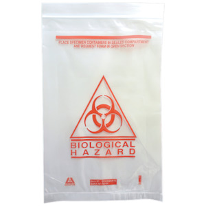 AEROHAZARD Biohazard Clinical Waste Bag - 255 x 160mm