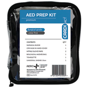 Aed: Cardiact AED Premium Prep Kit 14 x 16 x 6cm