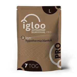 Emergency Tools: Igloo Pro 3 Layer Hypothermia Blanket - Large - 7 Tog