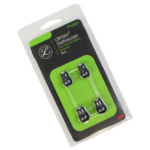 Spare Parts Kits: 3M Littmann Snap Tight Soft-Sealing Eartips, Black Small & Large