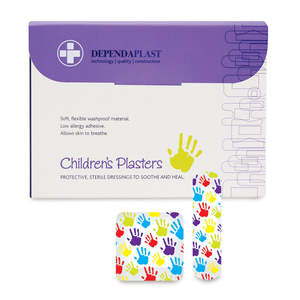Dependaplast - Children's Washproof Plasters - Assorted - Box of 100