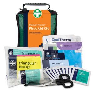 First Aid Kits: Travel & Motoring Kit in Green Stockholm Bag