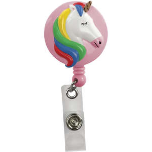 Id Tags: Deluxe Retracteze™ ID Holder Unicorn