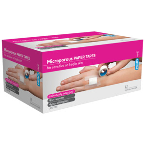 Aero Healthcare: AEROTAPE White Microporous Paper Tape 2.5cm x 5M - Single