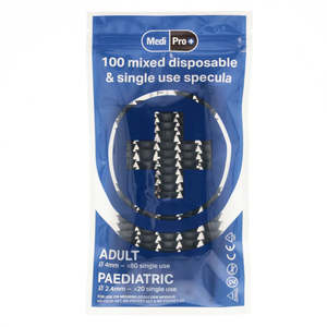 Specula: MediPro Disposable Otoscope Specula for Adult and Paediatric x 100