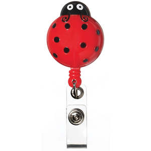 Id Tags: Deluxe Retracteze™ ID Holder Lady Bug