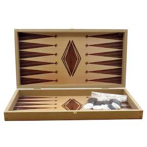 Greek Gifts: Modafi Design Backgammon Board (includes chess pawns)